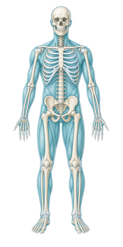 Musculoskeletal system overlay